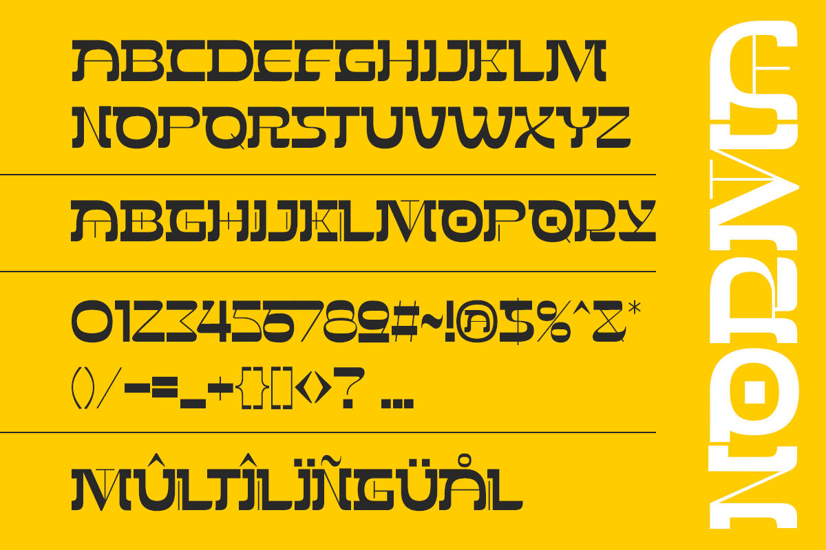 Norma Modern Unique Display Font - Image 7