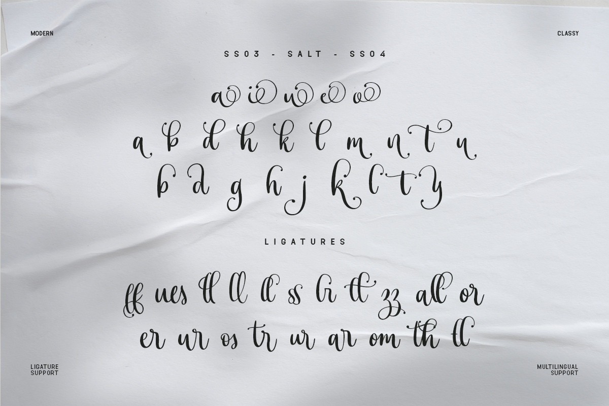 Mellanta Modern Classy Script Calligraphy Font - Image 7