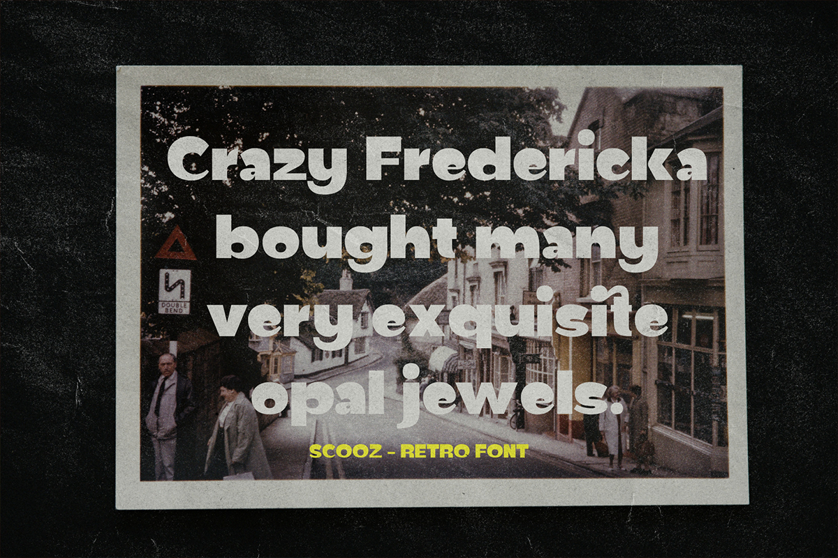 Scooz Modern Display Retro Vintage Font - Image 8