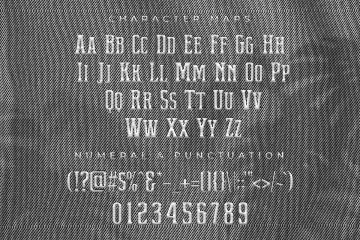 Bushcraft Embroidery Display Font, Embroidery Font, Bx Embroidery Fonts, Bushcraft Font For Embroidery, Embroidery Display Font, Embroidery Bx Font, Modern Embroidery Display Font - Image 5