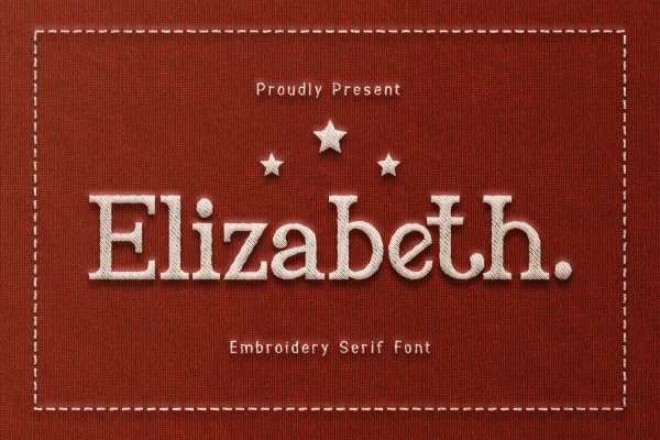 Elizabeth Embroidery Serif Font, Embroidery Font, Bx Embroidery Fonts, Elizabeth Font For Embroidery, Embroidery Serif Font, Embroidery Bx Font, Modern Embroidery Serif Font - Image 2