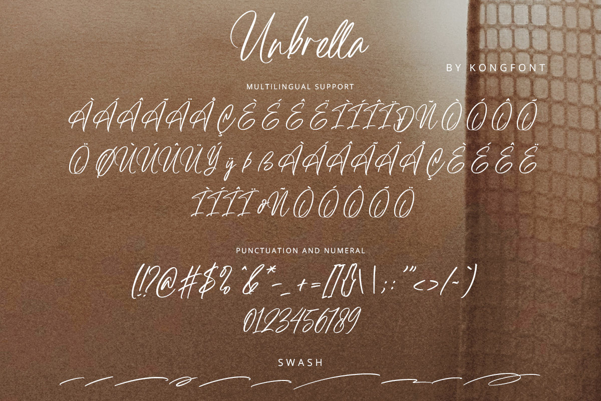 Unbrella Modern Handwritten Font - Image 9