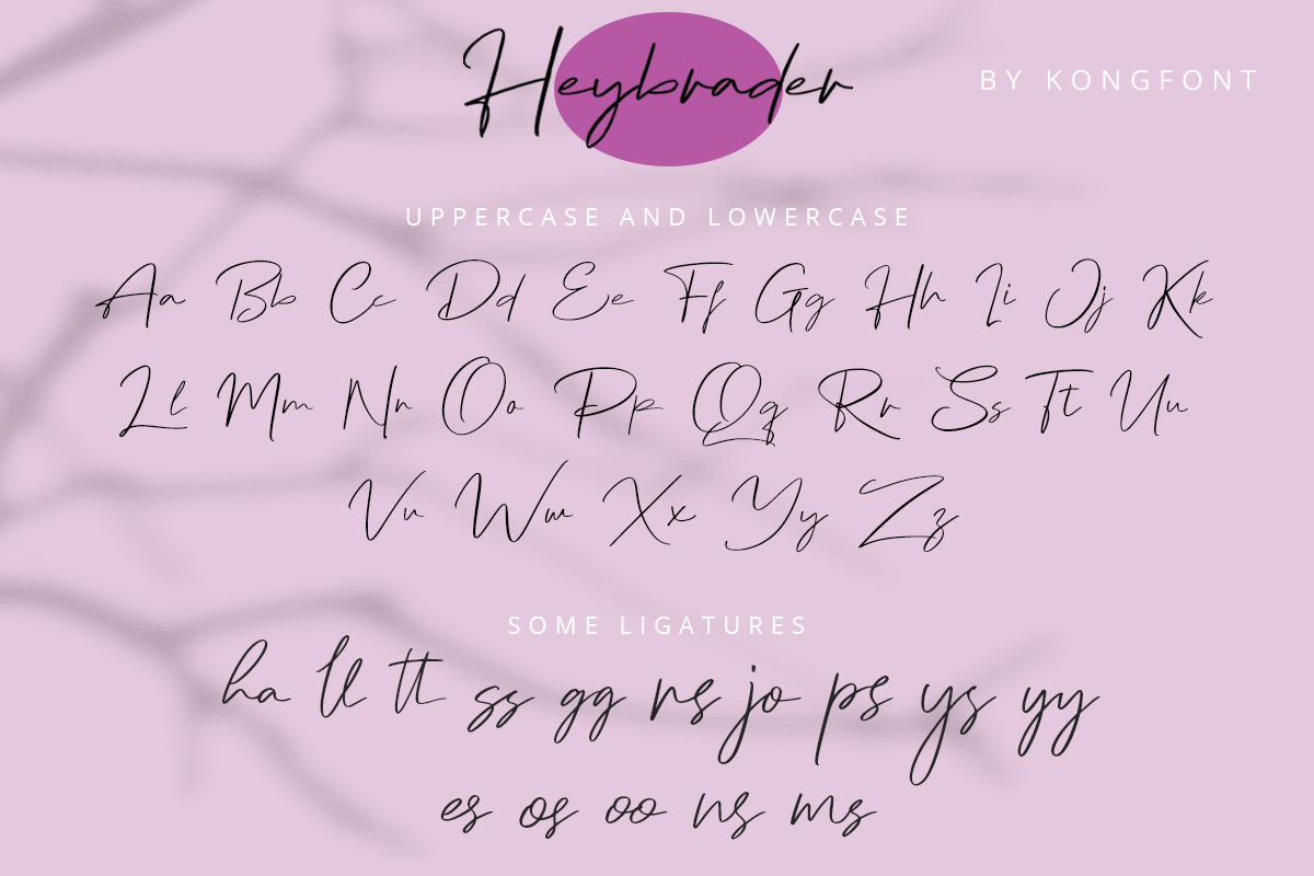 Heybrader Modern Handwritten Script Font - Image 8