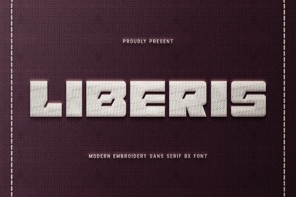 Liberis Embroidery Unique Sans Serif Font, Embroidery Font, Bx Embroidery Fonts, Liberis Font For Embroidery, Embroidery Unique Sans Serif Font, Embroidery Bx Font, Modern Embroidery Sans Serif Font - Image 2