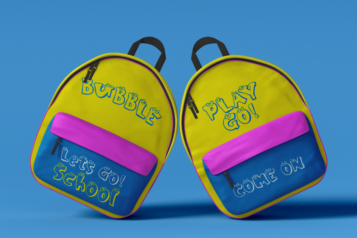 Giggle Eyes Modern Unique Kids Font - Image 3