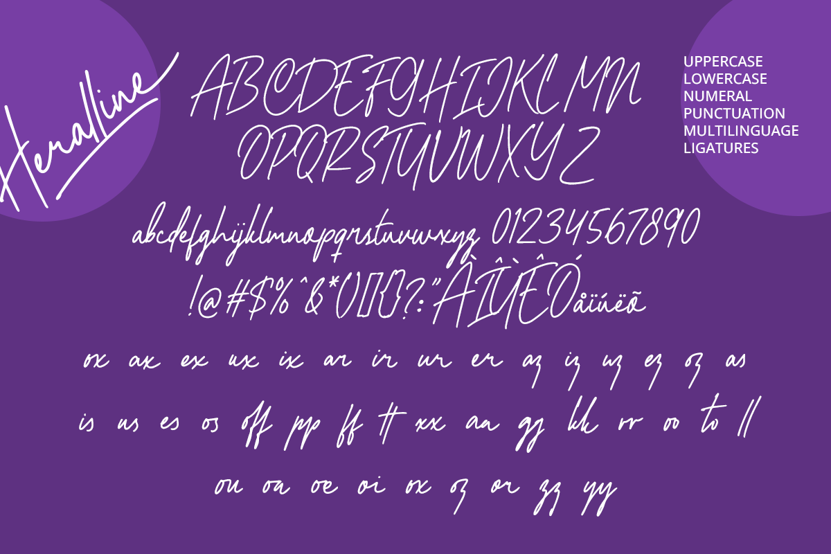Heralline Modern Handwritten Script Font - Image 6