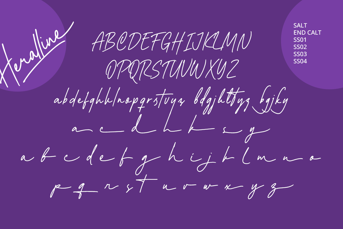 Heralline Modern Handwritten Script Font - Image 7