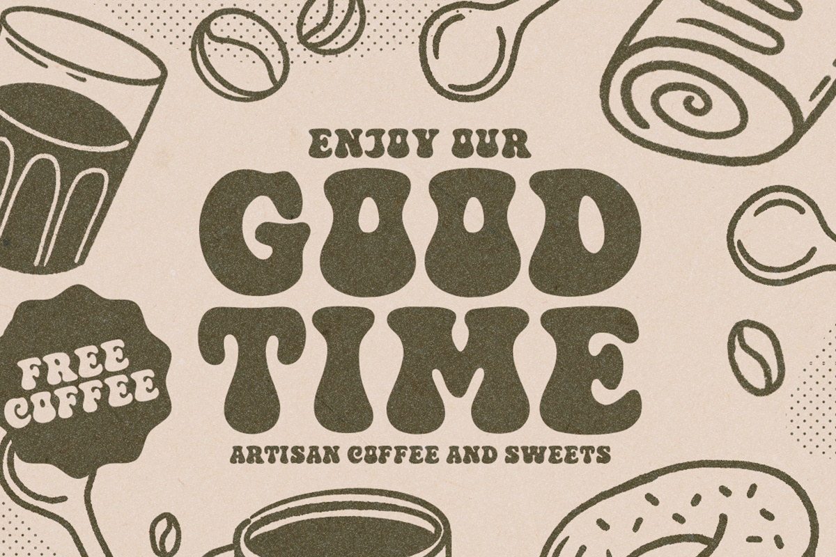 Lucky Bowl Modern Groovy Vintage Font - Image 5