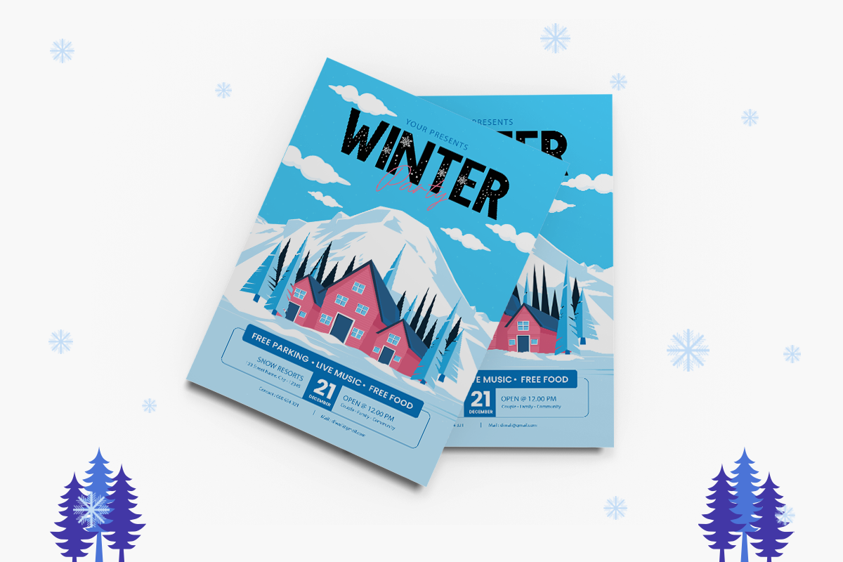 Christmas Snow A Modern Decorative Christmas Font - Image 3