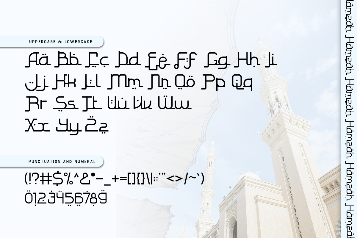 Hamzah A Modern Arabic Font - Image 5