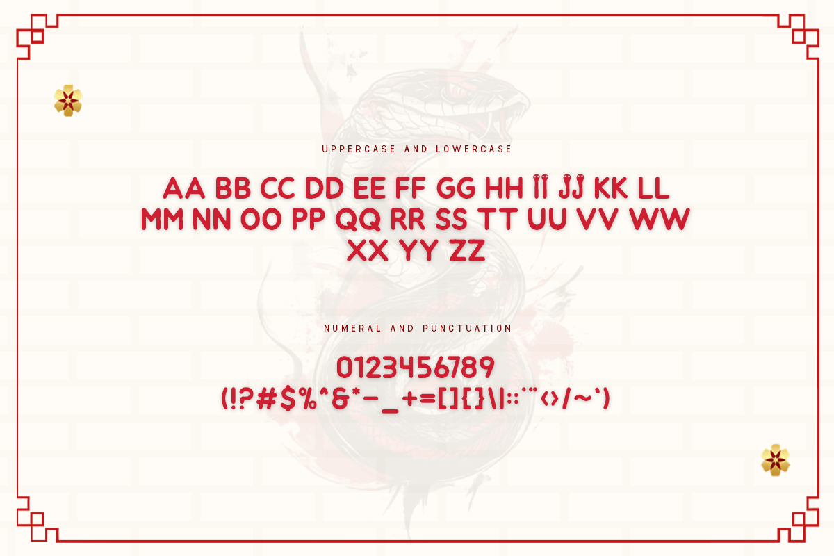 Chinese Crimson A Modern Display Chinese Font - Image 5