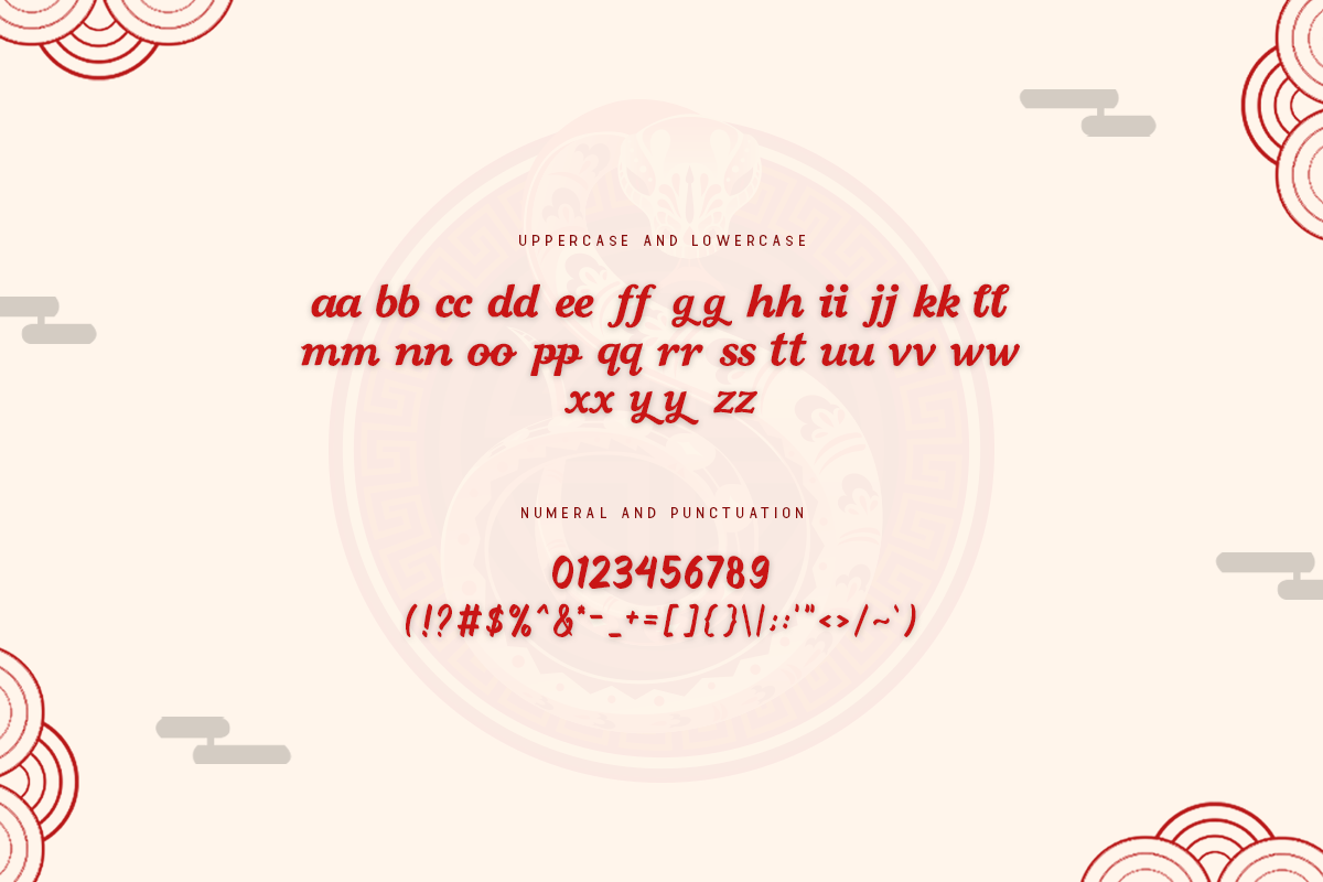 Snake Year A Modern Script Chinese Font - Image 5