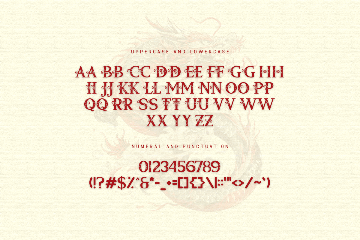 Chinese Dragon A Modern Serif Chinese Font - Image 5