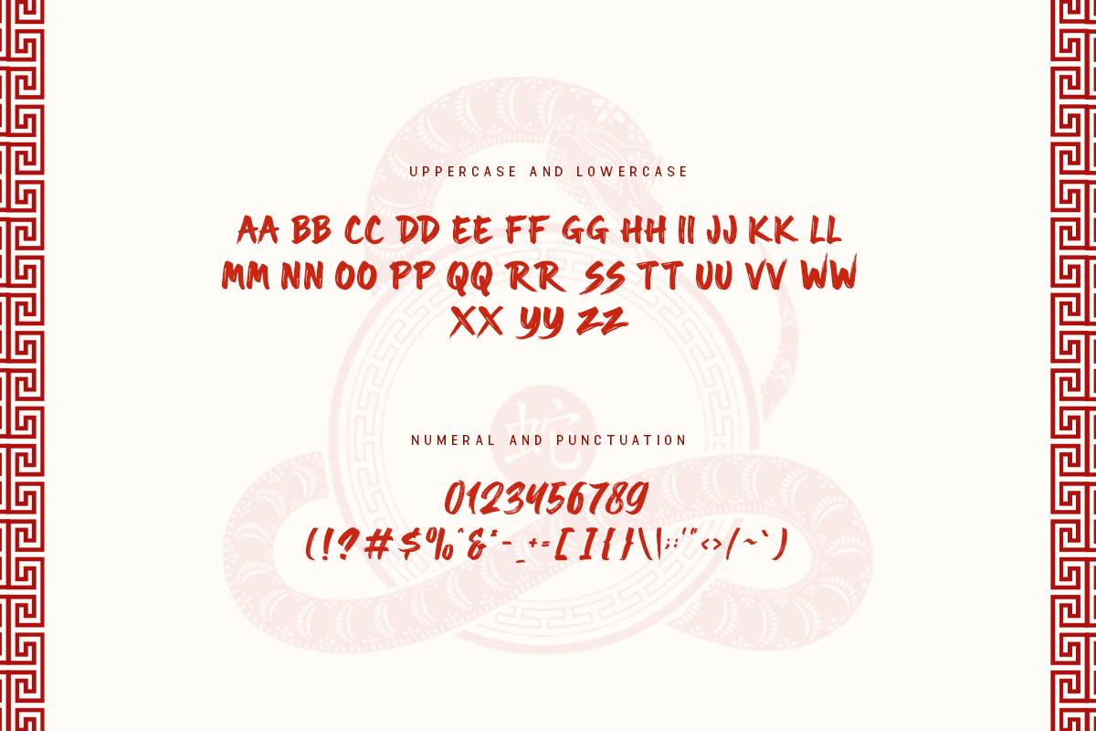 Snake Viper A Modern Chinese Brush Font - Image 5