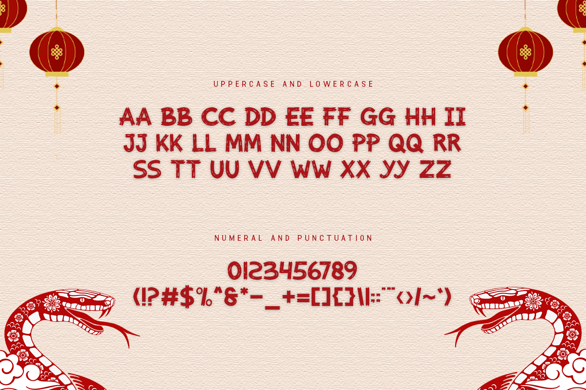 Snake Sovereign A Modern Display Chinese Font - Image 5