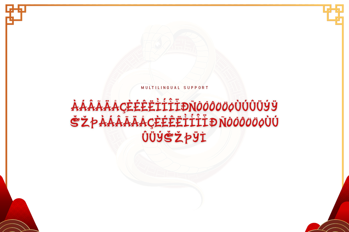 Snake Dynasty A Modern Display Chinese Font - Image 6