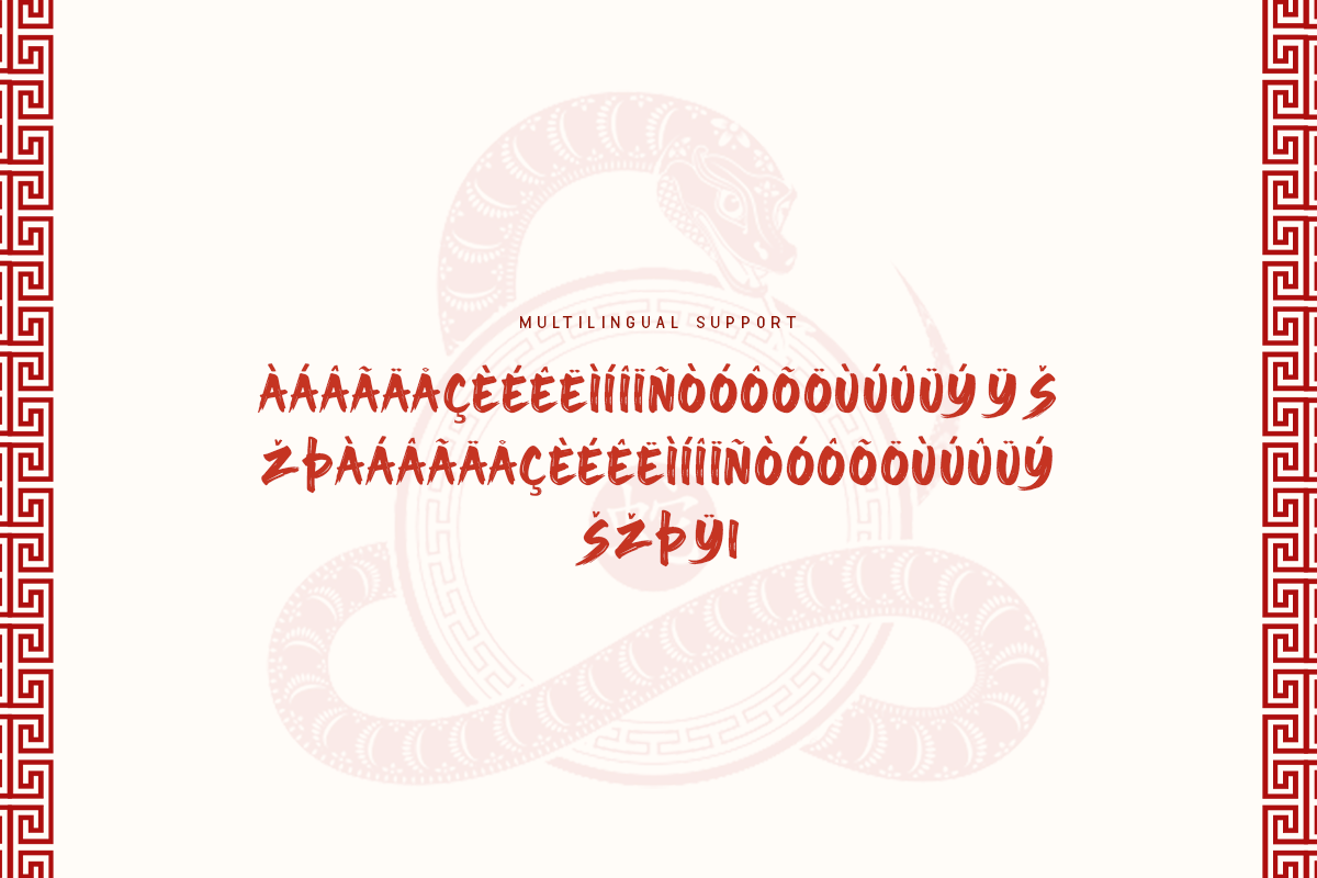 Snake Viper A Modern Chinese Brush Font - Image 6