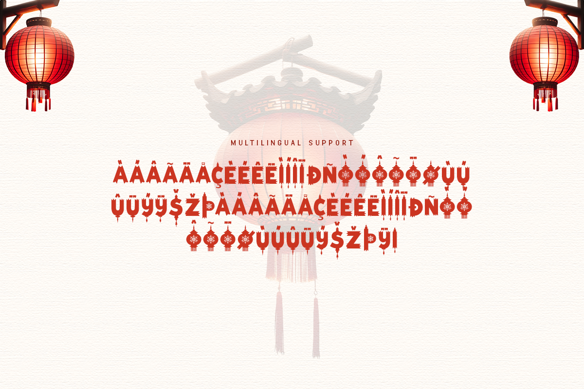 Chinese Lampion A Modern Display Chinese Font - Image 6