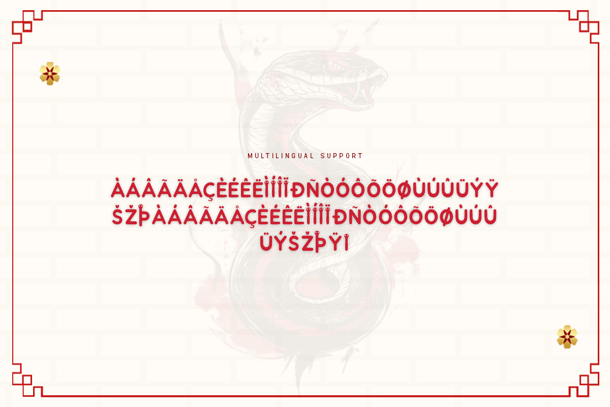 Chinese Crimson A Modern Display Chinese Font - Image 6