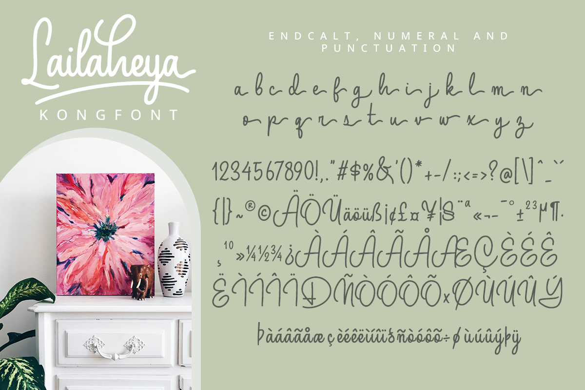 Lailaheya A Modern Handwritten Script Font - Image 6