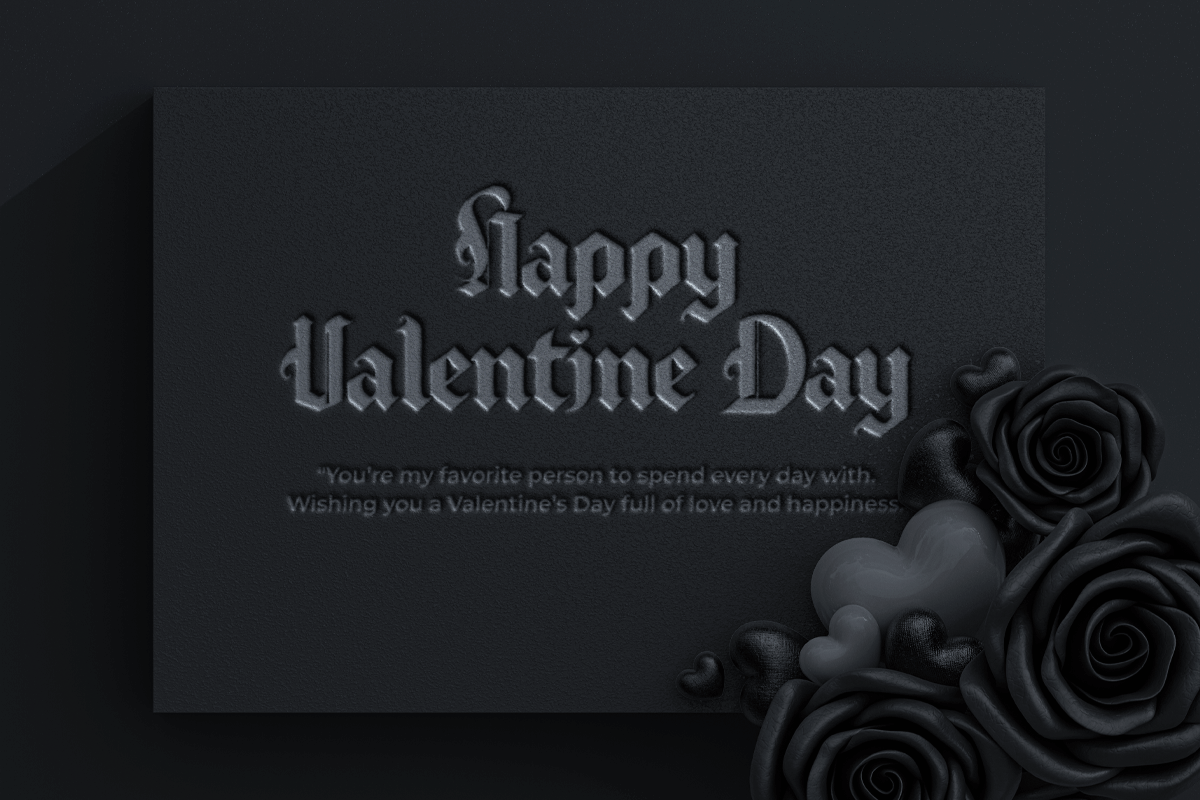 Gothic Valentine A Modern Gothic Valentine Font - Image 3