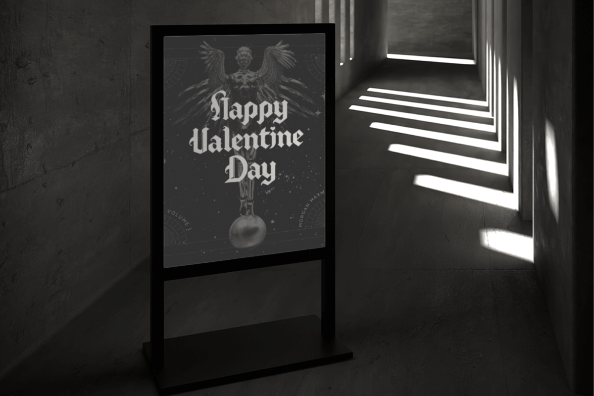 Gothic Valentine A Modern Gothic Valentine Font - Image 4