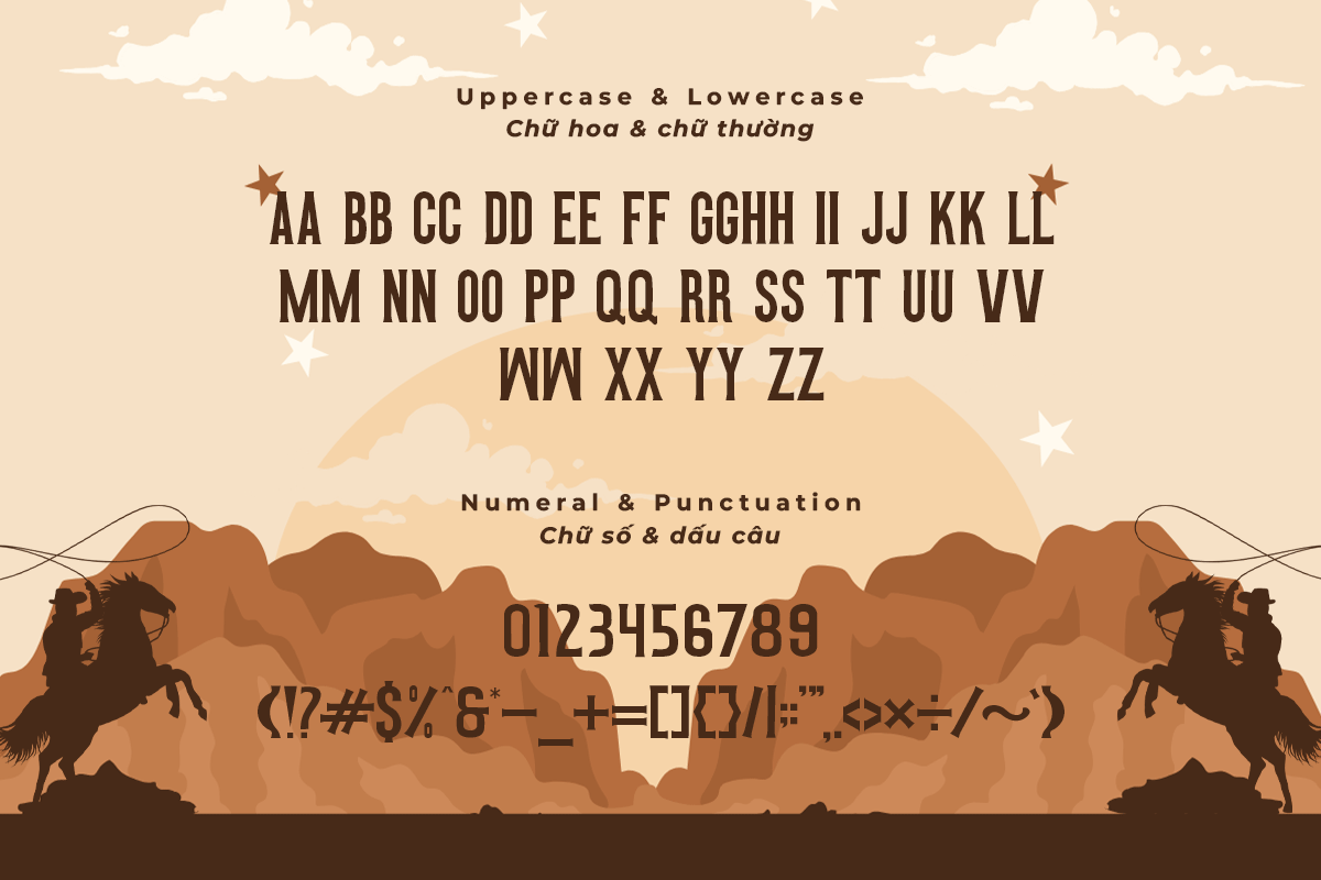 North Vietnam A Modern Western Display Font - Image 5