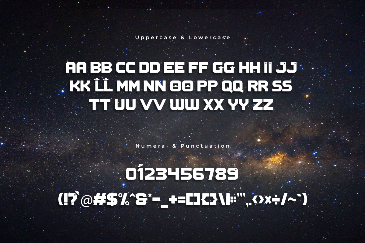 Galaxio A Modern Space Display Font - Image 5