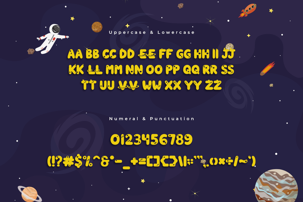 Astromeda A Modern Space Kids Font - Image 5