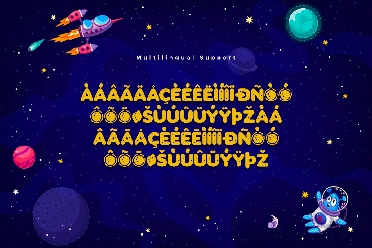 Cosmo Corner A Modern Space Kids Font - Image 6