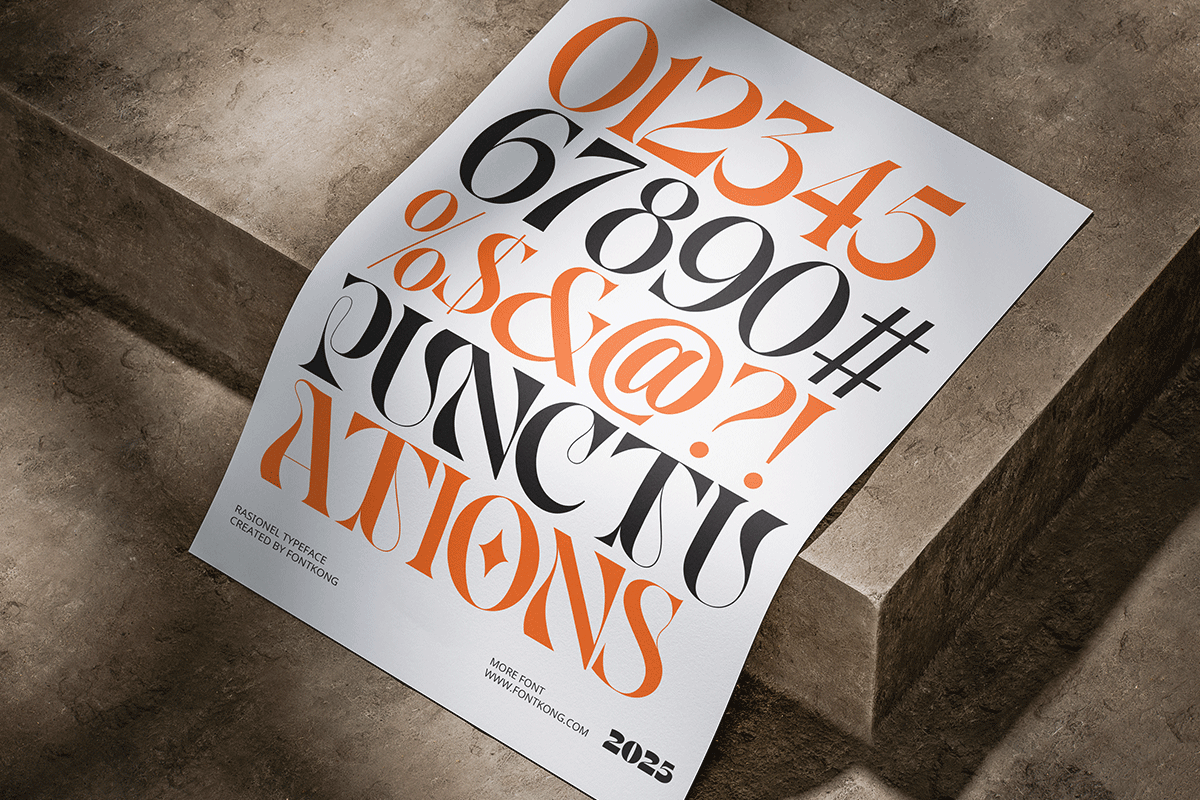 Rasionel A Modern Unique Display Font - Image 9