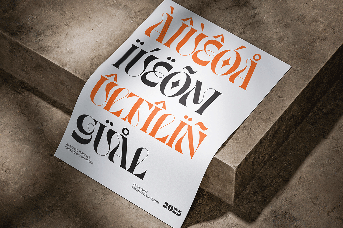 Rasionel A Modern Unique Display Font - Image 10