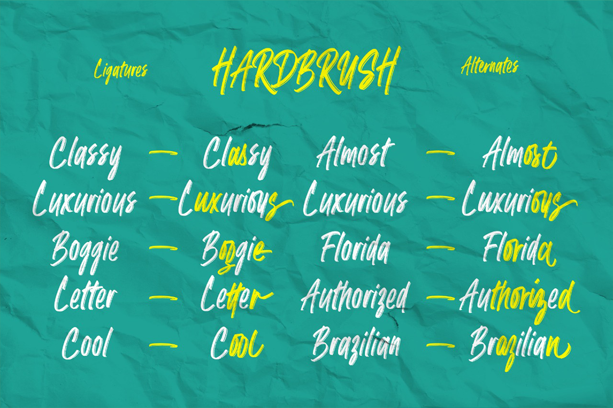 Hardbrush A Modern Script Brush Font - Image 5
