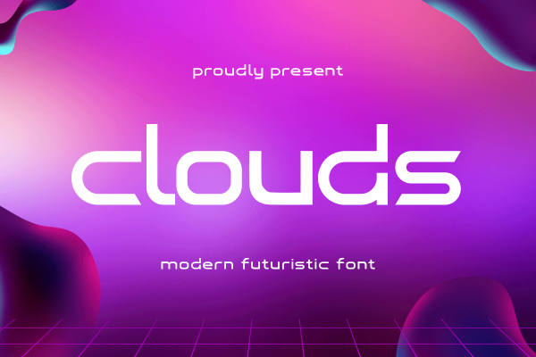 Clouds Modern Classy Display Futuristic Font - Image 2