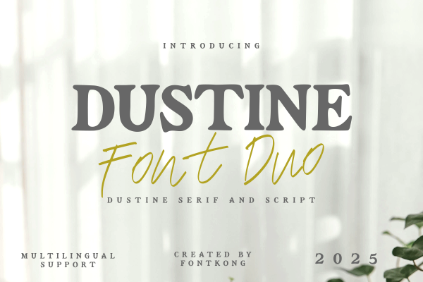 Dustine A Modern Classy Serif Font Duo - Image 2
