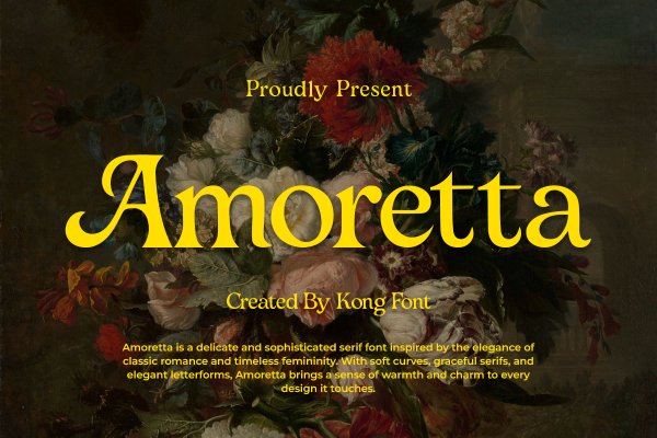 Amoretta A Modern Classy Serif Retro Font - Image 2