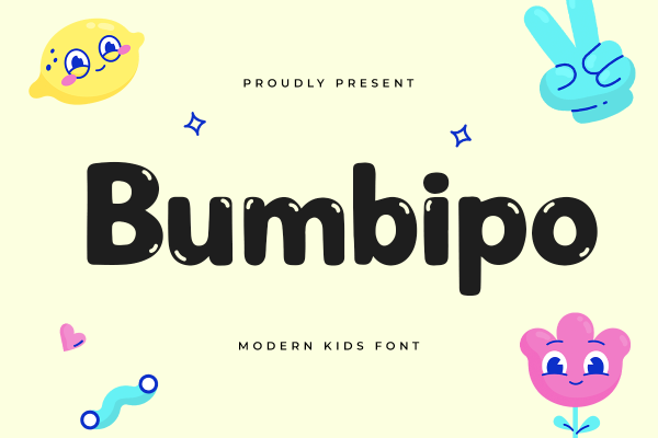 Bumbipo A Modern Display Kids Font - Image 2