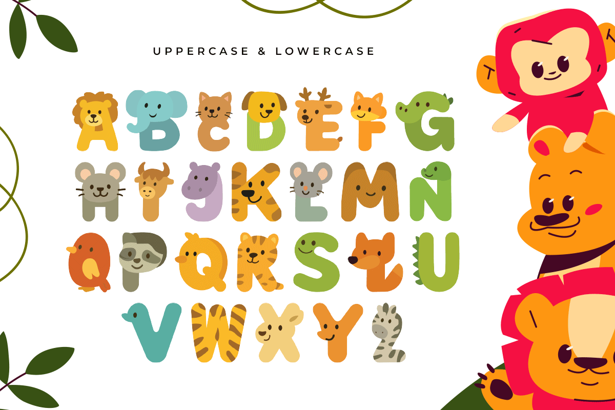Baby Animals Modern Decorative Font - Image 5
