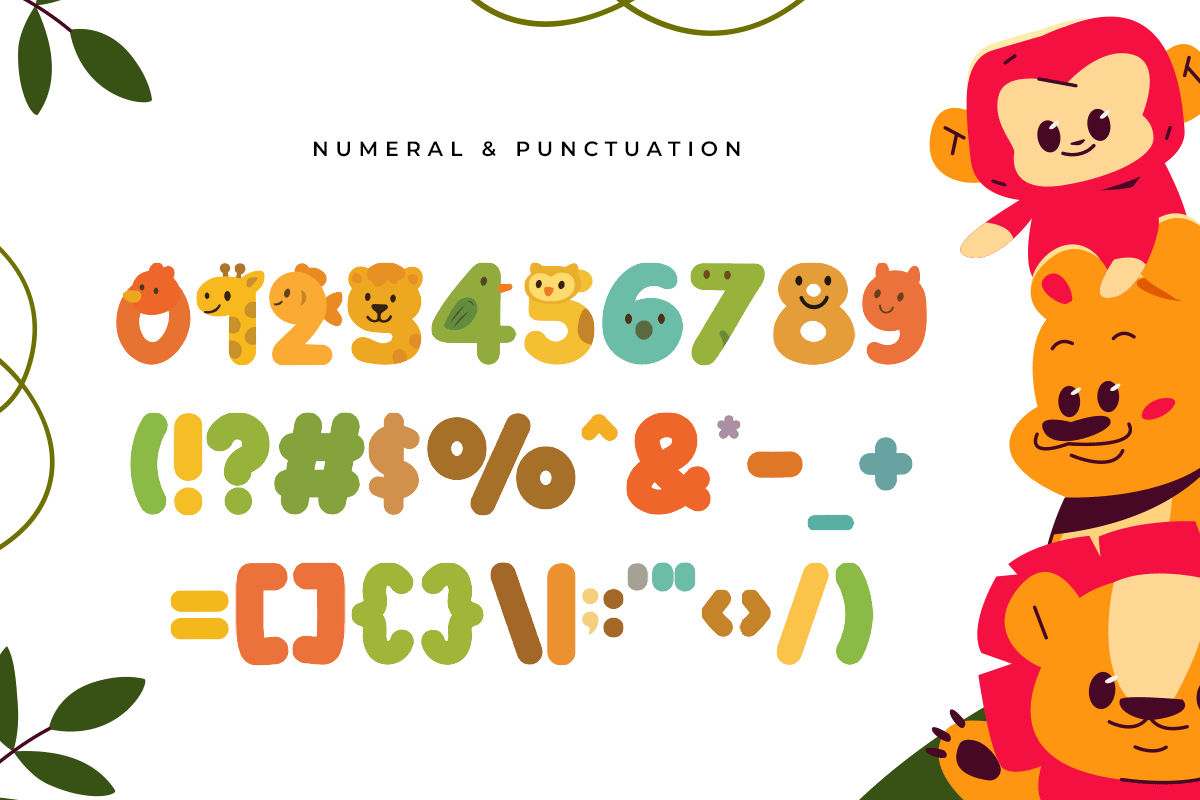 Baby Animals Modern Decorative Font - Image 6