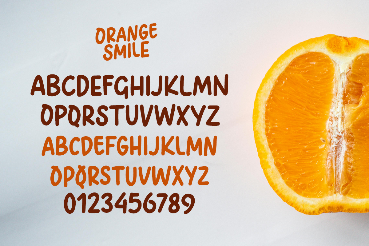 Orange Smile A Modern Display Font - Image 6