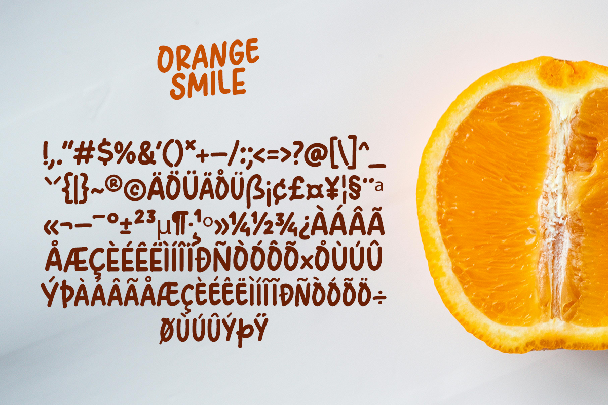 Orange Smile A Modern Display Font - Image 7