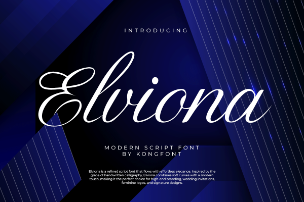 Elviona Modern Classy Script Font - Image 2