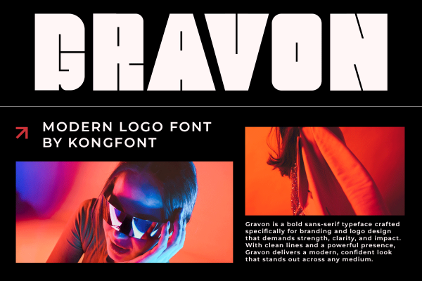 Gravon A Modern Display Logo Font - Image 2