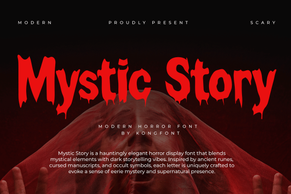 Mystic Story A Modern Horror Font - Image 2