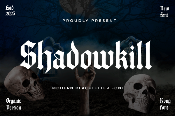 Shadowkill A Modern Blackletter Font - Image 2