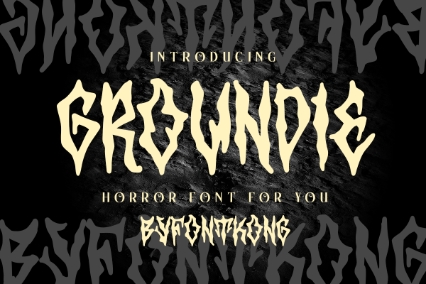 Groundie A Modern Horror Font - Image 2