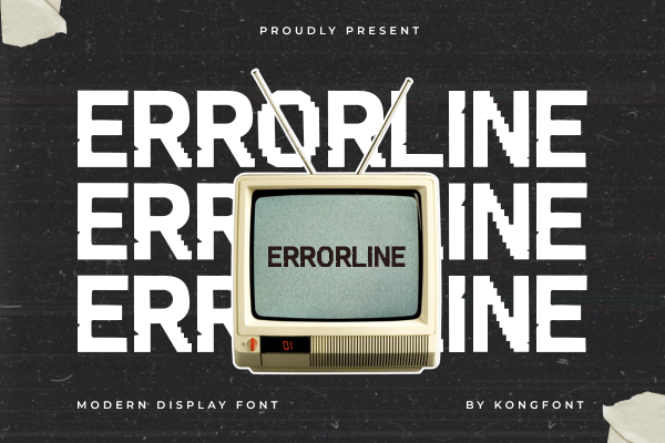 Errorline A Modern Display Font - Image 2