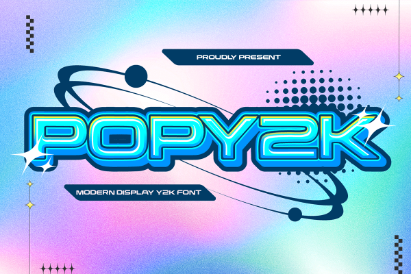 Popy2k A Modern Display Futuristic Font - Image 2