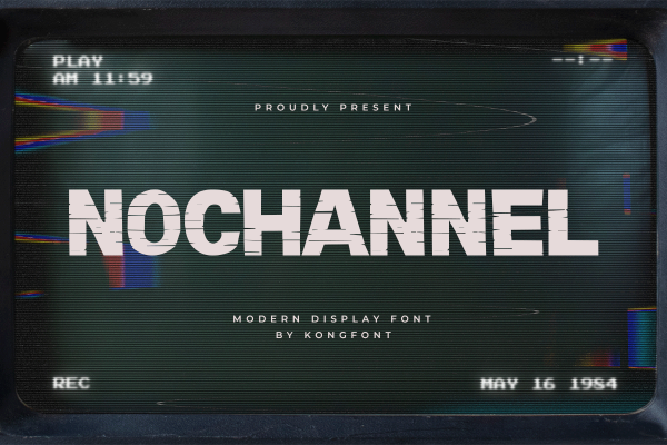 Nochannel A Modern Display Font - Image 2