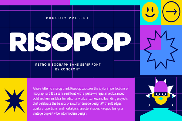 Risopop A Modern Sans Serif Retro Font - Image 2